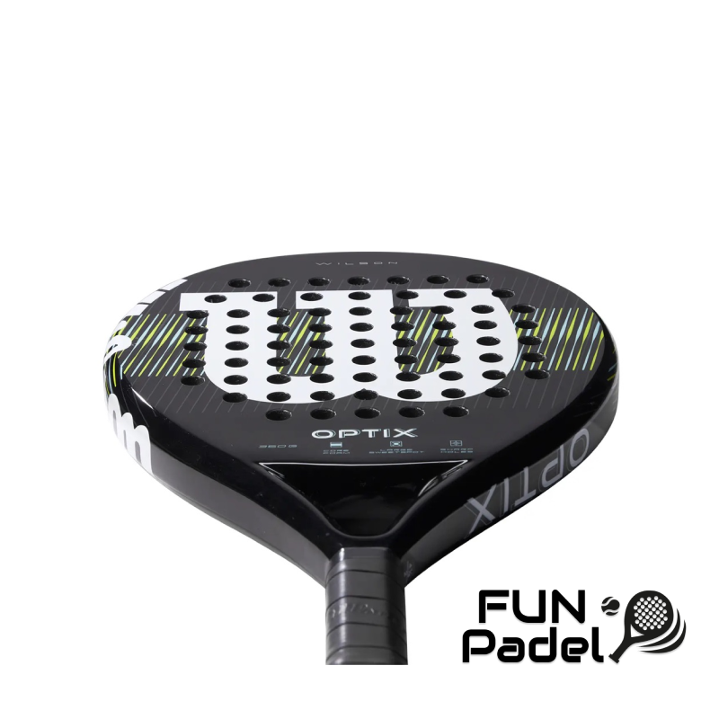 Wilson Optix V1 Black Padel 2 – Raquete de Padel Focada no Controlo para Iniciantes e Intermédios - imagem 5